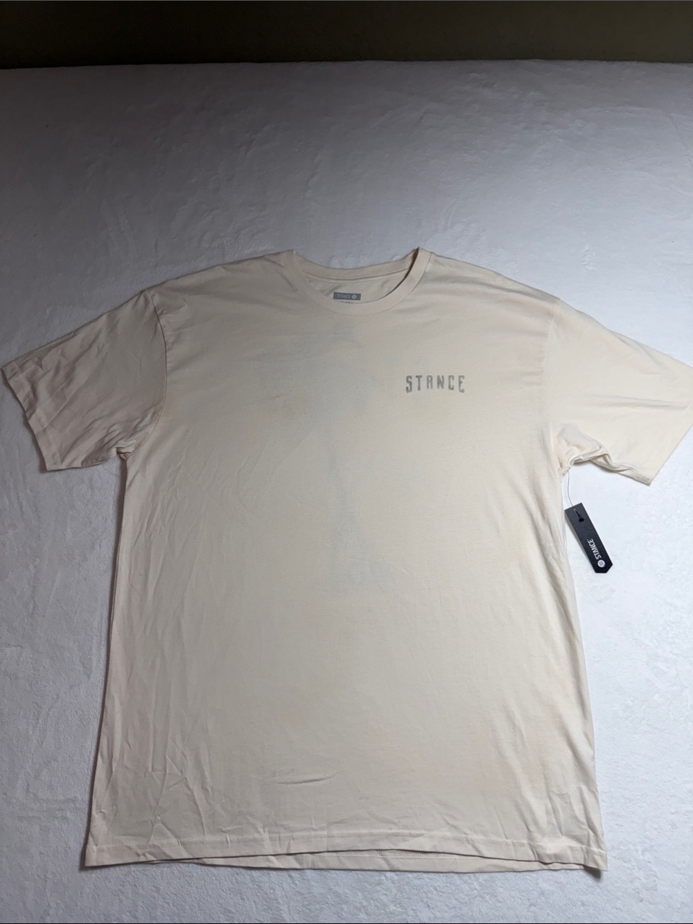 Stance Men's Light Cream Crew Neck Graphic Tee